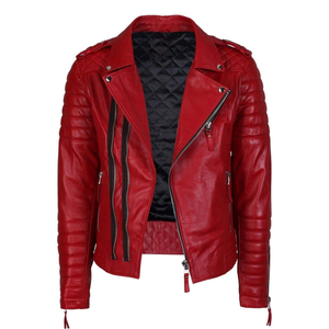 Chaqueta de Cuero para Motocicleta Premium para Hombre y Mujer, Resistente al Viento, Talla Grande, Logotipo Personalizado OEM, Ropa Urbana 2025 - Product Image 1