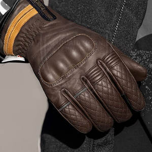 Guantes de Motociclismo de Cuero con Pantalla Táctil Transpirable, Diseño Impermeable de Dedos Completos para Deportes de Invierno, Protección Contra Impactos - Product Image 4