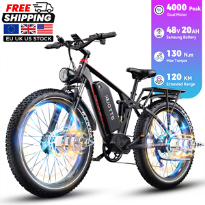 Duotts S26 Vélo Électrique Tout-Terrain Pneu Large 26 Pouces Double Moteur 48V 20AH, Vélo Électrique <span class=keywords><strong>VTT</strong></span> Mobylette – Entrepôt US UE - Product Image 1
