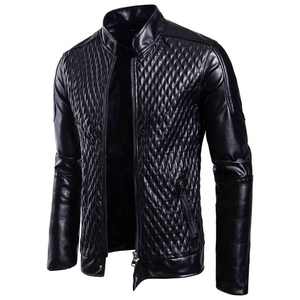 OEM Serviced 2025 New Winter <b>Men</b> <b>Leather</b> <b>Jacket</b> with Canvas Fabric High Quality Waterproof & Breathable Front Customized - Product Image 5