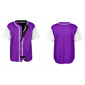 Personnalisé de haute qualité sublimé réversible personnalisé Baseball Jersey New Style Baseball Jersey pour les hommes - Product Image 5