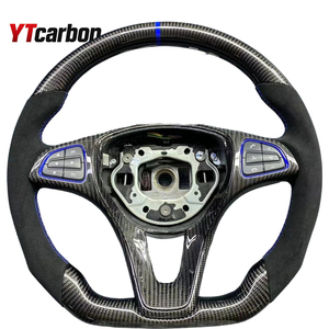 Volante de Fibra de <span class=keywords><strong>Carbono</strong></span> Personalizado YTcarbon para Carreras, <span class=keywords><strong>Modificado</strong></span> para Autos A180 A200 W176 W166 - Product Image 5