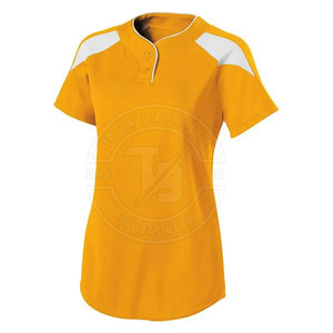Nouvel arrivage 100% Polyester Nom personnalisé imprimé Vêtements de sport Meilleur prix Chemises de softball Respirant Plus Size Doux Confortable - Product Image 1