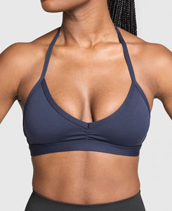 Sujetador deportivo sencillo con cuello Halter para mujer, alto soporte, sin costuras, para gimnasio y Yoga, Fitness, estampado Digital transpirable - Product Image 1