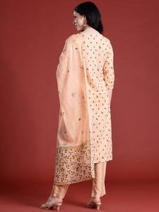 Mujer estampado floral regular puro algodón Kurta con pantalones y con Dupatta - Product Image 4