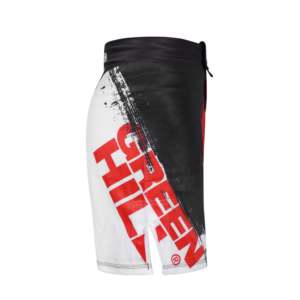 Pantalones Cortos de MMA Blancos de Diseño Personalizado GREEN HILL, Ropa de Poliéster Elástico para Grappling y BJJ para Gimnasio, Sublimados (10535) - Product Image 2