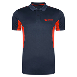 Polo liso de ajuste personalizado cómodo y elegante para personalización personal hecho de tela de Jersey de poliéster/algodón - Product Image 3