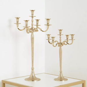 Candélabre décoratif vintage en métal aluminium Design élégant Décoration intérieure Candélabre Bougeoir pour meilleure vente - Product Image 2