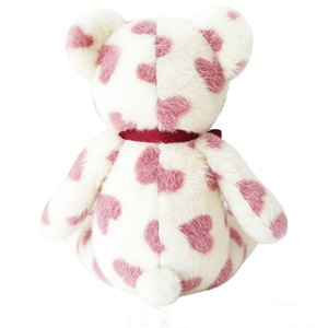 Lindo Oso de Peluche para el Día de San Valentín - Regalo Romántico Perfecto, Oso de Peluche con Patrón de Corazón y Nariz Rosa para Niños - Product Image 2