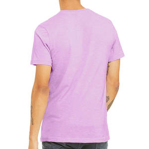 T-shirt à manches courtes pour homme, col en V, respirant, mélange de coton, 100% coton, avec motif imprimé, col rond - Product Image 3