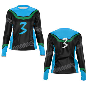 เสื้อออกกำลังกายพิมพ์ซับลิเมชันสำหรับทุกเพศเสื้อกีฬาทีมวอลเลย์บอลแขนยาวผ้าโพลีเอสเตอร์100% 2025 - Product Image 6