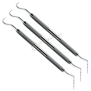 Set de Exploración Dental Básico de Acero Inoxidable: Sonda Manual, Espejo Bucal y Pinzas - Instrumentos Dentales Profesionales - Product Image 4