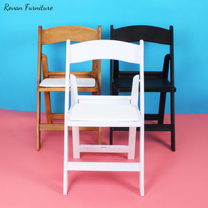 Toptan düğün plastik pp reçine Uv korumak beyaz gladyatör plastik katlanır bahçe sandalye - Product Image 5