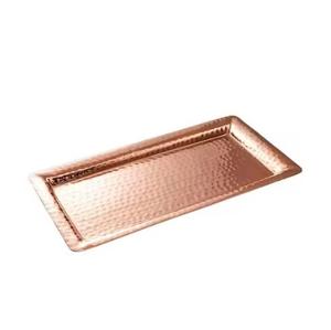 Bandeja de Lujo Martillada, Bandejas Rectangulares Decorativas de Cobre para Servir a Precio Económico - Product Image 1