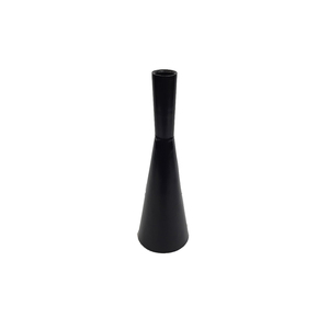 Bougeoir conique noir de luxe au design moderne, fait à la main, décoration de table en métal pour la maison et les fêtes d'hôtel - Product Image 1
