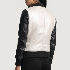 Vestes en cuir véritable pour femmes Slim Fit Biker & Casual Styles Fournisseur OEM du Pakistan Logo personnalisé disponible Cuir marron - Product Image 5