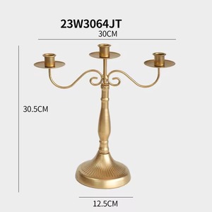 Candelabro Dorado de 5 Pilares Multiusos para Centro de Mesa, Decoración de Lujo, Exhibición de Eventos y Uso Diario, Venta al por Mayor desde India - Product Image 5