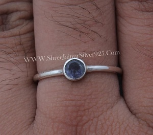 Bague en argent sterling 925 avec pierre précieuse améthyste pour femme, bijoux artisanaux certifiés pour mariages et fêtes - Product Image 3