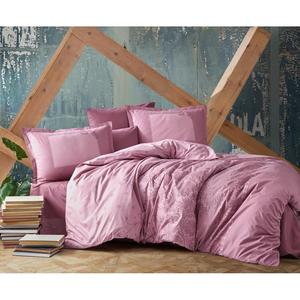 Clasy Ranforce Dusty Rose Ensemble de housse de couette Double Risa V2 Élégant et romantique - Product Image 1