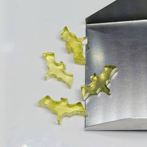 Cuentas de Piedra Preciosa de Cuarzo Limón Natural en Forma de Murciélago de 20x10 mm, Talladas a Mano, Amuletos de Cuarzo Limón en Forma de Murciélago para la Fabricación de Joyas - Product Image 4