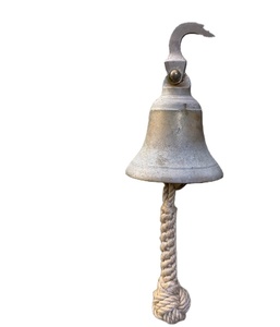 Campana Náutica de Pared Personalizada con Nudo de Puño de Mono y Trabajos de Cuerda Elegantes, con Accesorios de Acero Inoxidable o Latón - Product Image 1