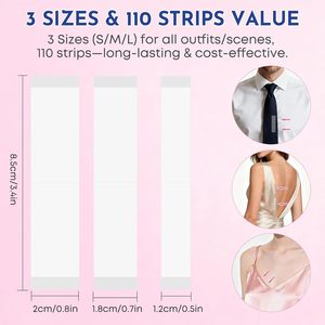 Bán Buôn Thời Trang Quần Áo Băng Vô Hình Băng Hai Mặt Rõ Ràng Băng Cho Quần Áo Cơ Thể Và Tất Cả Các Màu Da - Product Image 3