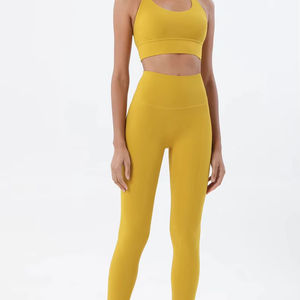 Ensembles de Yoga respirants grande taille en cours d'exécution coloré nouveau Design ensembles de sport taille haute entraînement femmes Sport Yoga Gym Fitness ensembles - Product Image 1