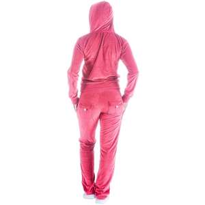 Ensemble de survêtement en velours côtelé à capuche ajusté pour femme STYLO INTERNATIONAL, jogging actif, tenue de sport pour l'hiver, imprimé - Product Image 2