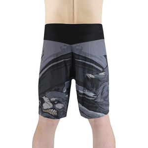 Shorts de combat MMA en satin, décontractés, séchage rapide, respirants, évacuant l'humidité, mélange polyester-coton, pour hommes, marque privée - Product Image 4