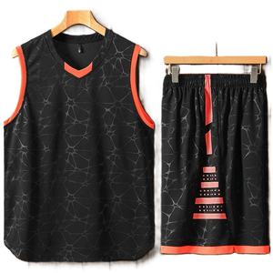 ชุดเสื้อบาสเก็ตบอลสำหรับผู้ชายเสื้อบาสเก็ตบอลพิมพ์ซับลิเมชันตามสั่ง - Product Image 5