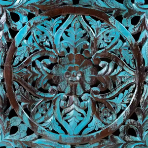 Aparador de Madera Maciza Tallada a Mano con Acabado Rústico Antiguo que Ofrece Artesanía Distintiva y Atractivo Interior - Product Image 6