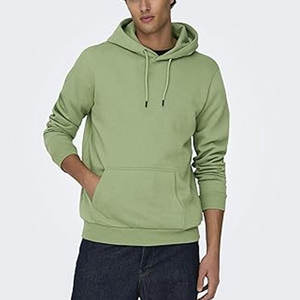Venta caliente Hombres Sudadera con capucha con manga larga Etiqueta privada Bolsillo de canguro Algodón Fleece Impresión Logo Sudadera con capucha Sudaderas - Product Image 6