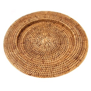 Handicrafts Natural Wedding Rattan Placemat Table Mats Charger Plates <b>Woven</b> Round Seagrass Placemats Vintage for Table Decor - Product Image 1