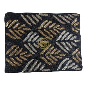 Beaded <b>Placemats</b> Luxurious Dining Table Setup <b>Round</b> Cotton Mat Handmade Bulk Export Factory Wholesale Event Decor Supplier - Product Image 2