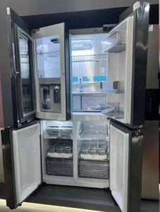 American Design 4-Door Stainless Steel Refrigerator & <b>Freezer</b> Commercial Kitchen Equipment for Restaurants RVs Solar Gas Powered - Product Image 3