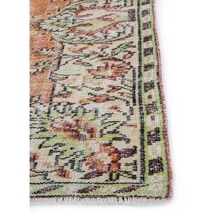 Tapis en laine vintage 9x12 rouge-orange noué à la main, motif médaillon, pour la décoration de la maison, salon, couloir, chambre, forme rectangulaire - Product Image 4