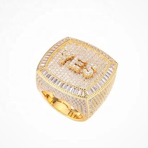 Bague en diamant de taille ovale en or jaune 18 carats Bague en diamant de laboratoire CVD Bague en diamant Hip Hop en argent 925 de haute qualité pour unisexe - Product Image 5