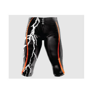 Best Quality Customized American Football Uniform Printed 100% Polyester Quick Dry Breathable Plus Size Short Sleeves - Product Image 3