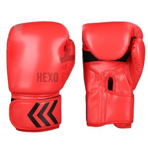 Guantes de boxeo de entrenamiento de cuero de gama alta con logotipo personalizado cómodos de cuero PU punzonado profesional-Quty Kickboxing impermeable - Product Image 1
