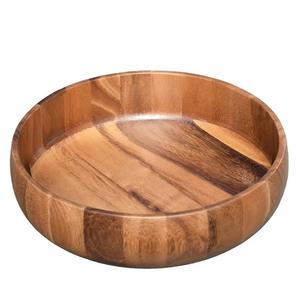 ชามไม้ขัดเงาธรรมชาติทำมือสุดฮิต ขายส่งชามไม้ปลอดภัยต่ออาหาร เป็นมิตรกับสิ่งแวดล้อม สำหรับสลัดและของว่าง - Product Image 3