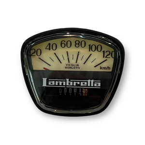 มาตรวัดความเร็วรถมอเตอร์ไซค์ Lambretta GP150 ระยะทาง 120 กม.  ใหม่ ทำจากพลาสติก - Product Image 1