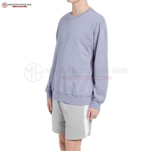 Colección de fábrica de calidad, sudaderas para hombre al por mayor, sudadera básica de algodón mezclado, sudadera con logotipo estampado personalizado para hombre - Product Image 3