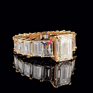 Vidhi Bijoux 2024 Luxe VVS Moissanite Bague en diamant Personnalisable Fine Bague Hip Hop pour les femmes pour les fêtes et les anniversaires - Product Image 4