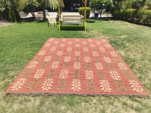 พรมเช็ดเท้า Jute Kilim พรมปูพื้นแบบทันสมัยพรมสไตล์โบฮีเมียนตกแต่งบ้านทำด้วยมือปรับแต่งได้ตามต้องการสำหรับห้องนอนห้องนั่งเล่น - Product Image 5