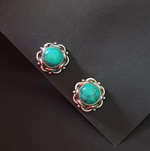 Pendientes bohemios de Plata de Ley 925 hechos a mano, piedras preciosas turquesas, joyería de plata fina para bodas, aniversarios, regalos - Product Image 3