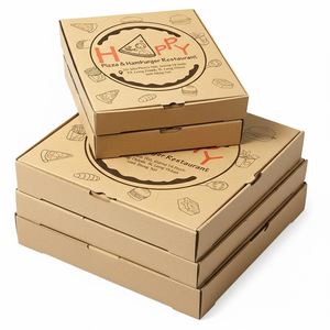 Caja de Pizza de Papel Kraft Ecológica Premium, Embalaje de Grado Alimenticio, Apta para Microondas y Reciclable para Servicio de Entrega a Domicilio de Restaurantes - Product Image 3