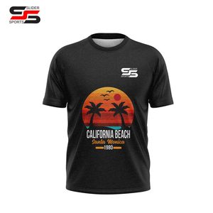 T-shirt oversize à épaules tombantes pour hommes chemises d'entraînement de rue - Product Image 1