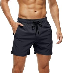 Short de sport respirant à taille élastique et à séchage rapide pour hommes, avec poche pour le fitness et la course à pied - Product Image 6