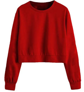 Sudaderas con Capucha para Mujer 100% Algodón, Corte Automatizado, Logotipo Personalizado, Precio de Fábrica, Venta al Por Mayor, Color Sólido, Sudadera Corta para Mujer - Product Image 3