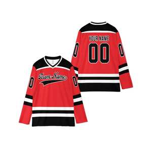 Maillot de hockey sur glace personnalisé, logo imprimé par sublimation, nouveau design, uniforme de hockey sur glace sportif, vente en gros, usine OEM - Product Image 3